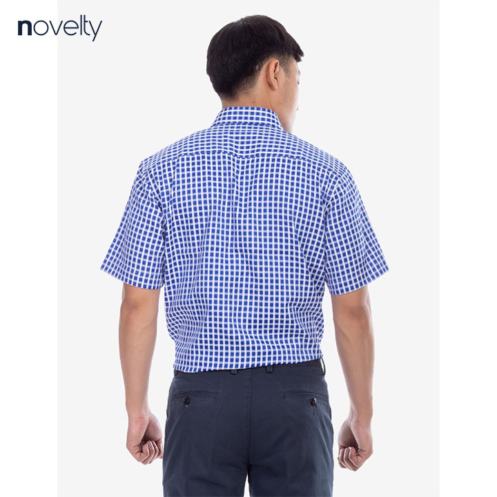 [Mã FAMALLT5 giảm 15% đơn 150K] Áo sơ mi nam ngắn tay Novelty kẻ caro nhỏ NSMMCNMTCB180404N | BigBuy360 - bigbuy360.vn