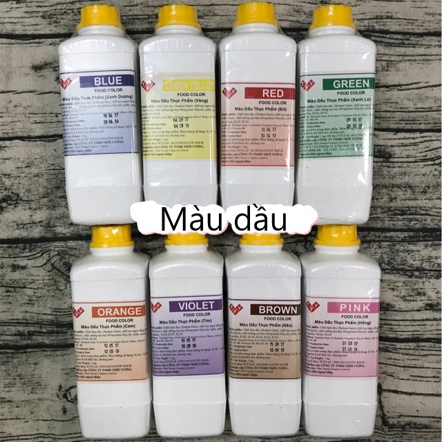 Màu thực phẩm dạng dầu Thới Vương chai 1L