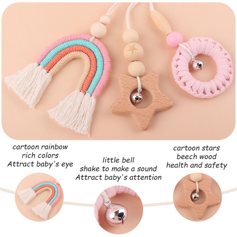 Bộ 3 Đồ Chơi Treo Cho Bé Tập Gym