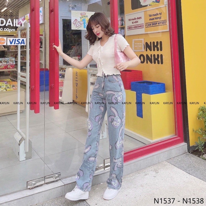 áo len mông hoạ tiết kiểu cộc tay nơ buộc trước điệu đà (23117#)