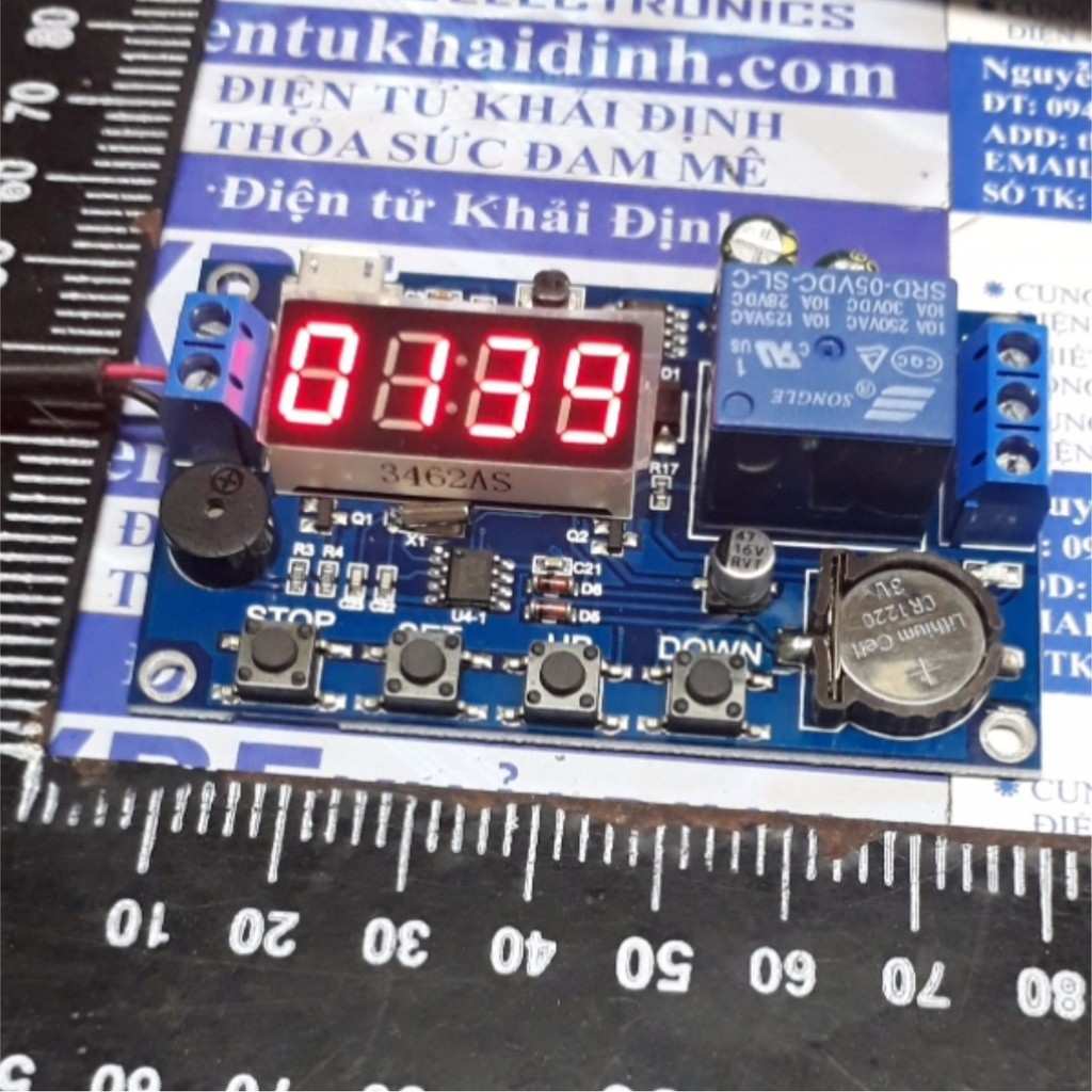 MODULE THỜI GIAN THỰC DELAY, HẸN GIỜ ĐA CHỨC NĂNG 4 LED 7 đoạn 0.36&quot; kde4906