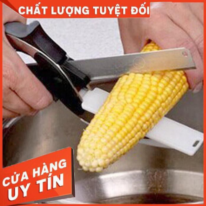 [Hàng loại 1] Kéo cắt rau củ quả đa năng, kéo nhà bếp tiện lợi 2in1