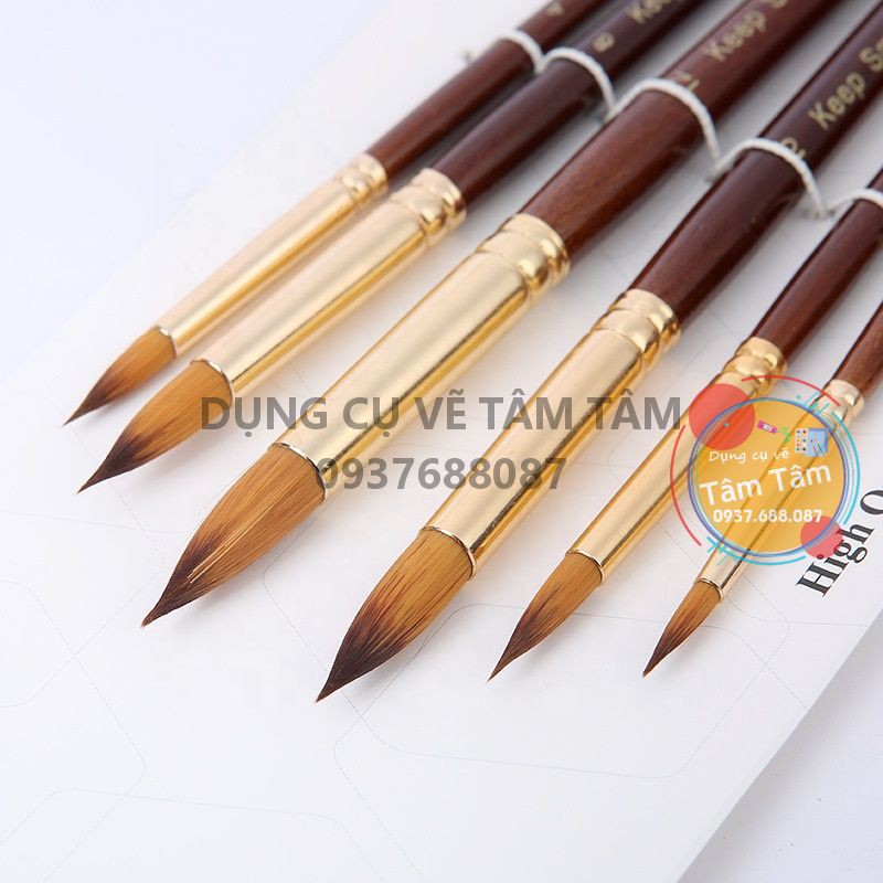 [ TÂM TÂM ]-Bộ cọ Keep Smiling 6 cây mã 6120