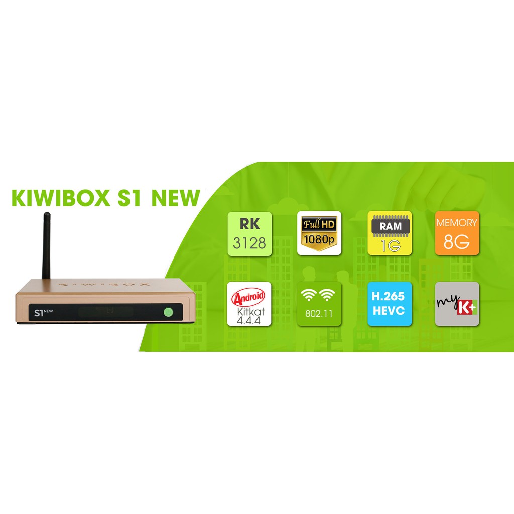[SIÊU GIẢM GIÁ] biến #TV thường thành #Smart TV với Combo THIẾT KẾ #Kiwibox S1 New + chuột không dây #Kiwi chính hãng