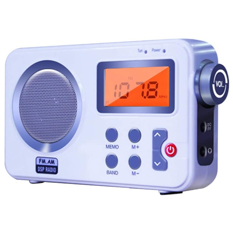 Radio Kỹ Thuật Số zzz Màn Hình LCD 2.4 inch Phát Sóng FM Tại Nhà