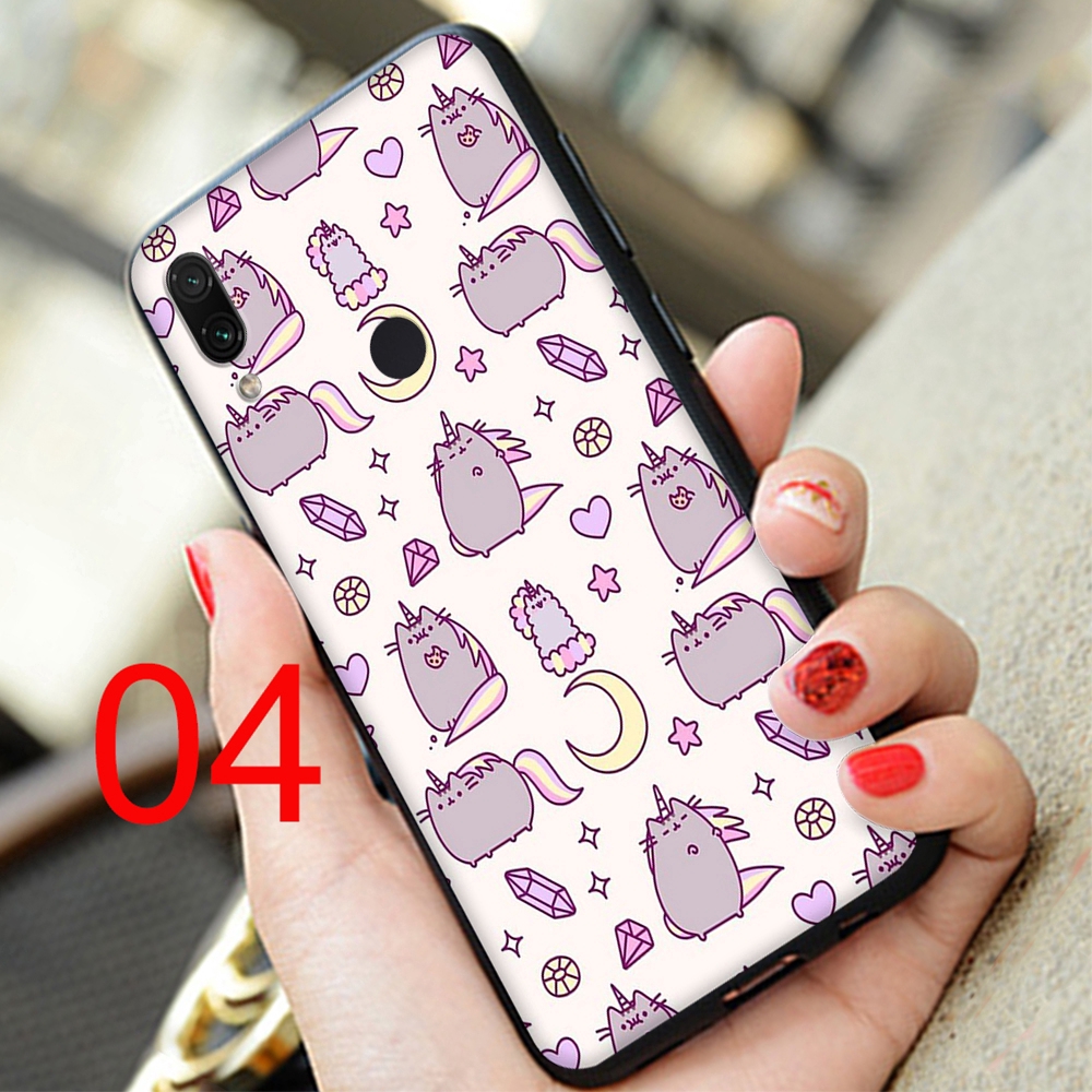 Ốp lưng silicone dẻo hình Pusheen dễ thương cho Xiaomi Redmi Note 6 7 Pro 6A S2 Go Case NO125