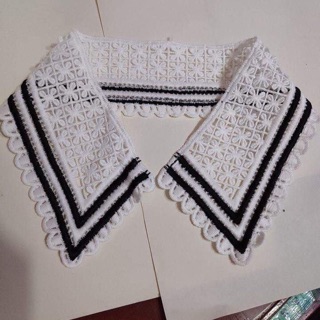 Cổ áo ren + Bâu áo + Lá cổ