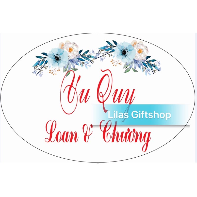 Bảng tên treo trang trí background cưới