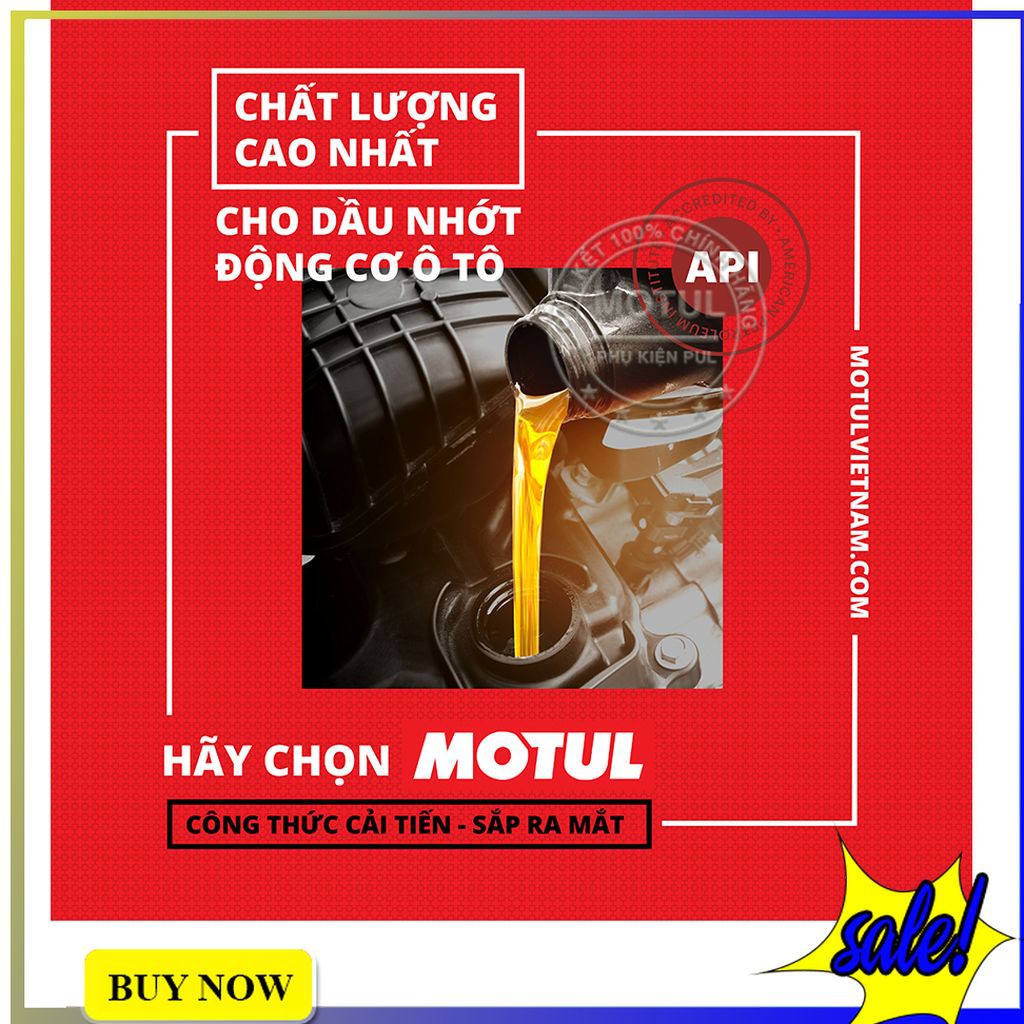 Nhớt Xe Hơi Motul Chính Hãng H-Tech 100 Plus 5W30 Bình 4 Lít