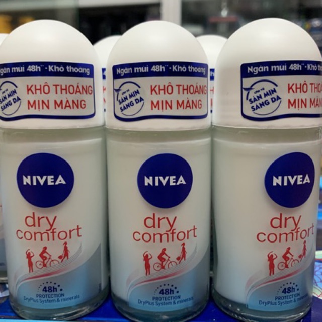 Lăn khử mùi Nivea khô thoáng chai 50ml