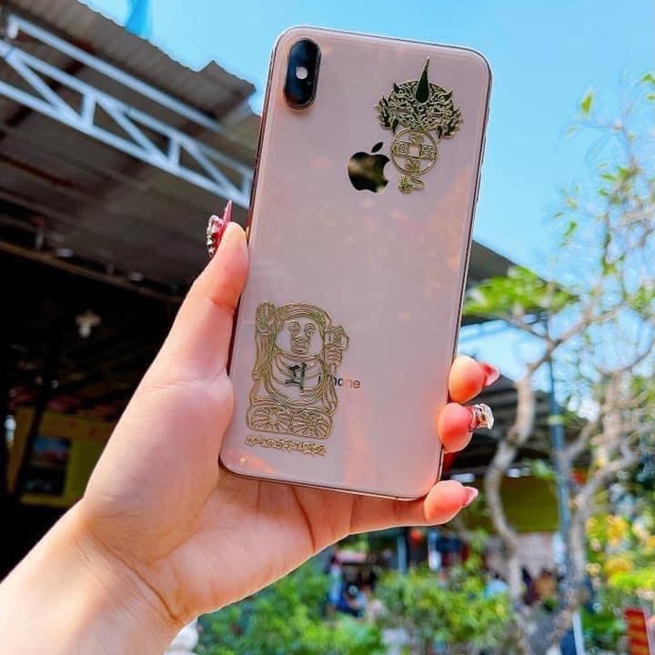 Miếng Dán Điện Thoại Tài Lộc May Mắn Bình An - Hình dán , Linh Phù Dán Điện Thoại