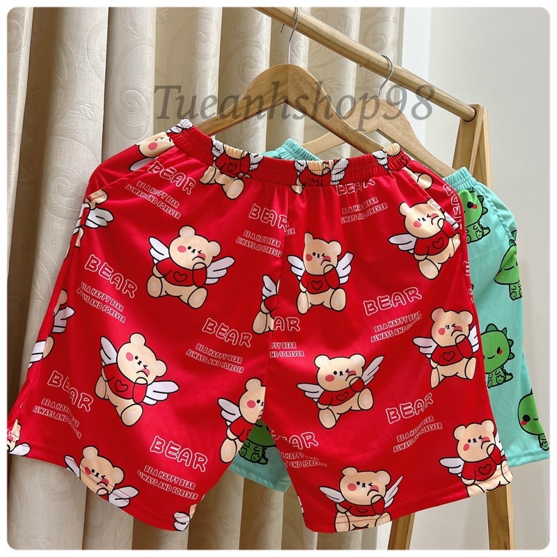 [Mẫu Mới] Quần Short Lửng Cartoon Unisex - Quần cute mặc nhà TUEANHSHOP - ĐÙI HOẠT HÌNH nam nữ Freesize 38-65kg