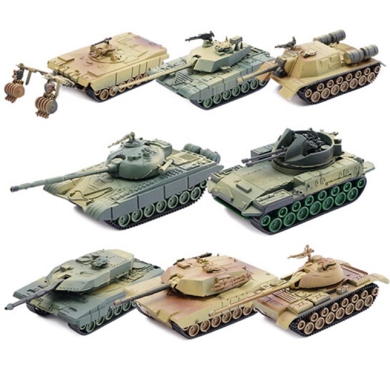 Mô hình xe tăng quân sự M1A2, T72M1, Leopard 2A5, T-55A, Type 98, Mô hình xe tank nhựa lắp ráp 4D tỷ lệ 1: 72