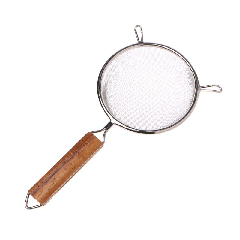 Rây lọc bằng thép không gỉ cán gỗ tiện lợi