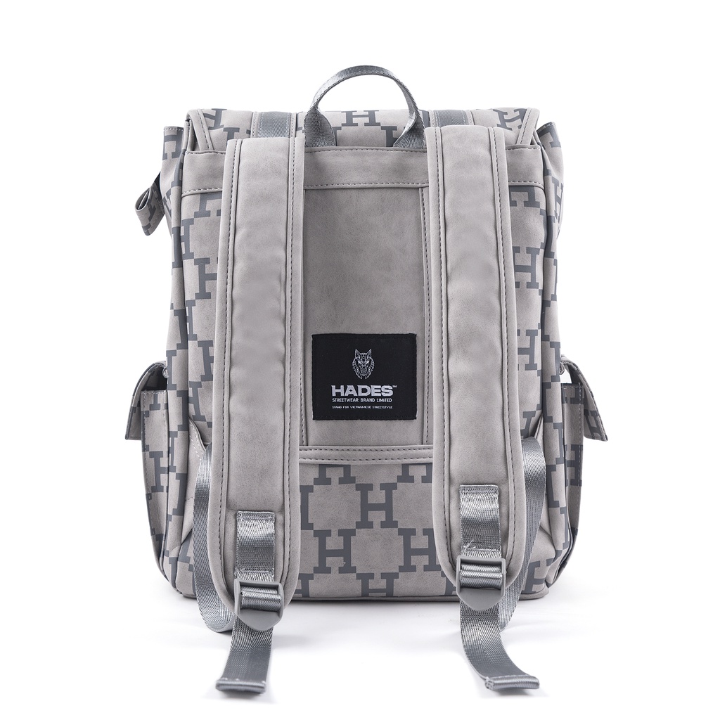 Balo H PATTERN LEATHER BACKPACK Da Lộn - HADES Brand Chính Hãng