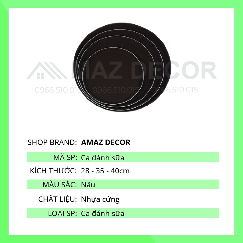 [Sỉ] Khay bê đồ chống trơn tròn các cỡ 28-36-40cm đẹp dày dặn giá rẻ