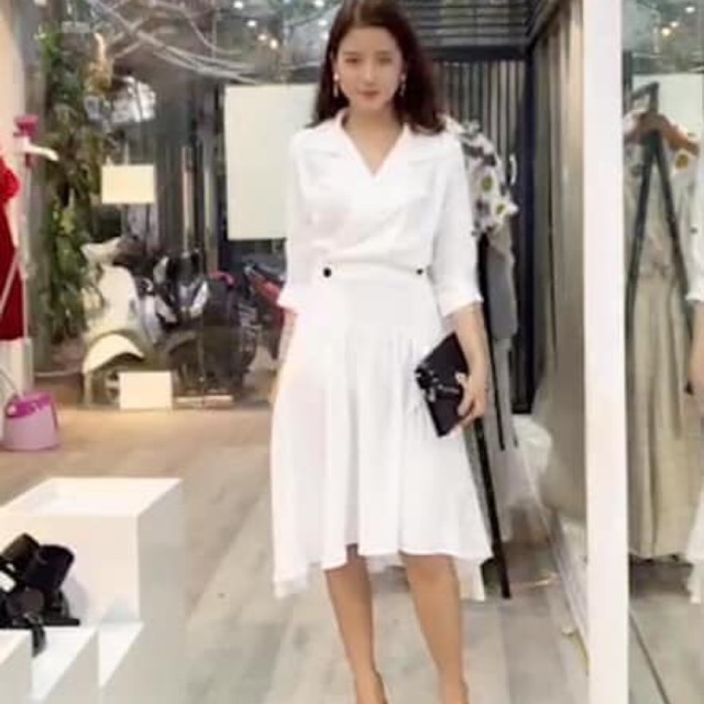 Váy elsa trắng Cchats