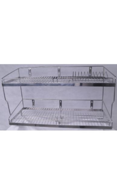 Kệ úp chén inox 304 treo tường 2 tầng đủ size