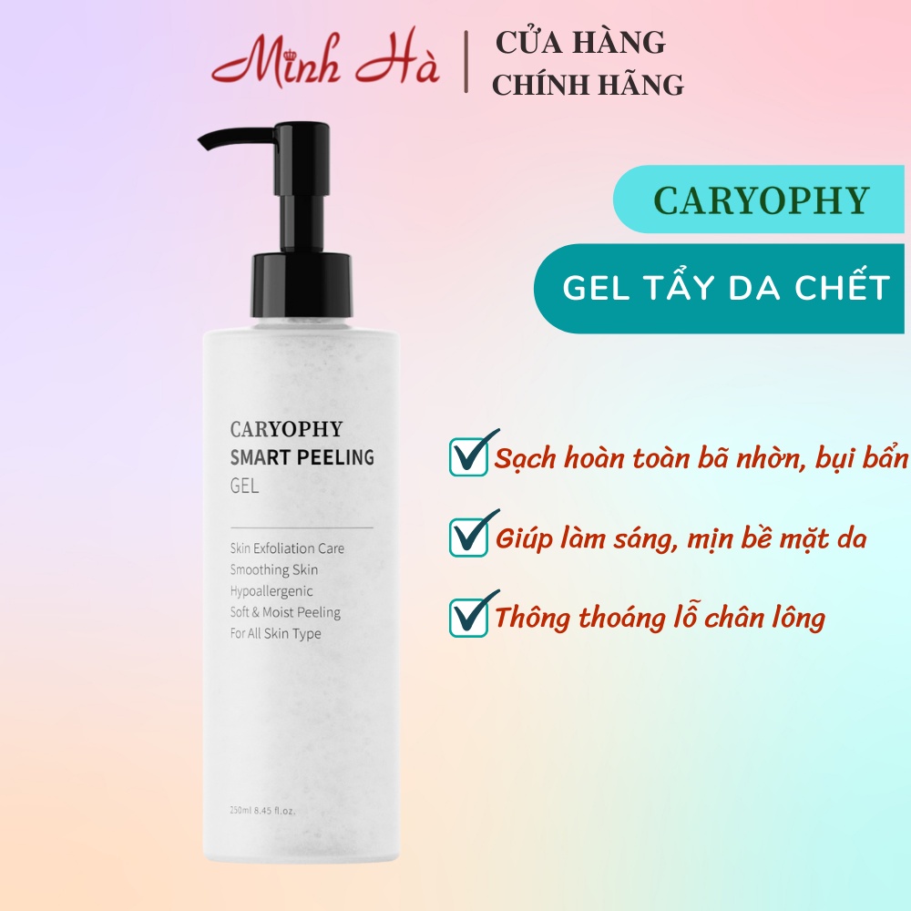 Tẩy da chết Caryophy Smart Peeling Gel 250ml giúp da sạch sâu, thông thoáng lỗ chân lông