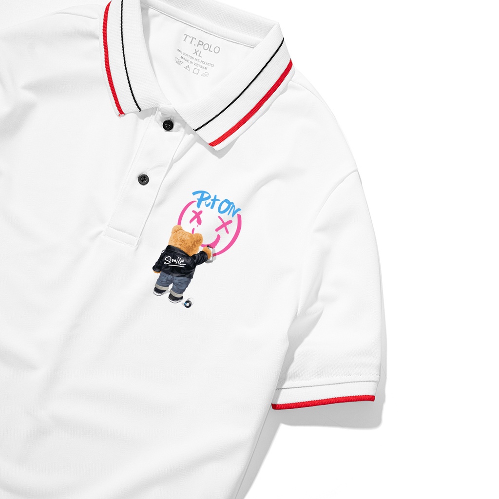 Áo Thun Polo Nam Basic cổ bẻ vải Cá Sấu chuẩn form,hình in sắc nét, GấuPut On-SoHa Clothing