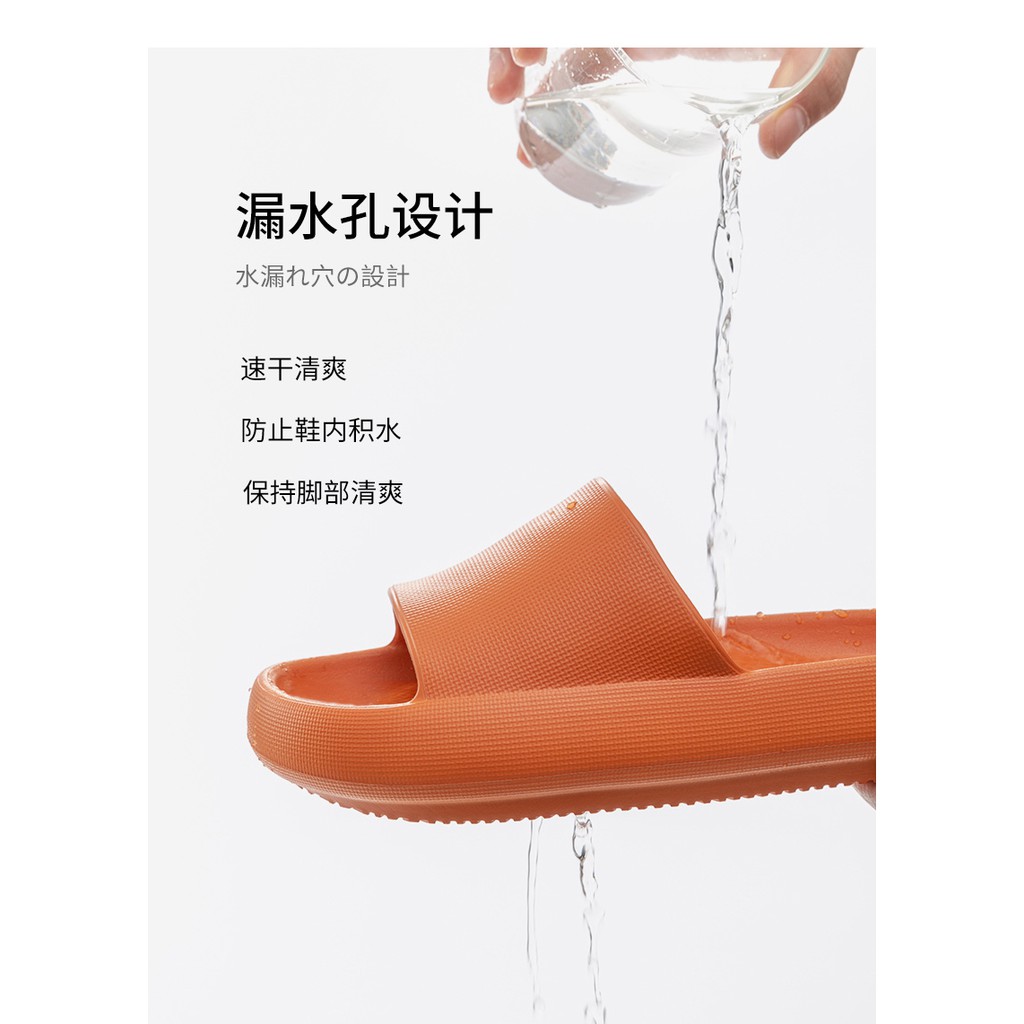 Dép nam nữ quai ngang thời trang hot taobao độn đế 5cm bánh mỳ siêu êm siêu nhẹ chống nước, trơn trượt cực hot