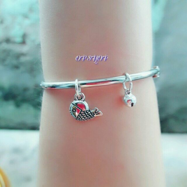 Kiềng tay inox cá bạc