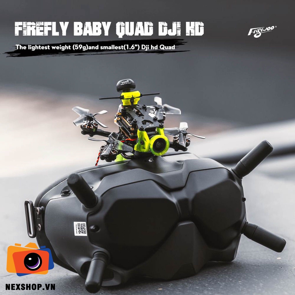 Flywoo Firefly Baby Quad DJI HD Micro Drone w Vista Nebula Nano V2 F745 FC