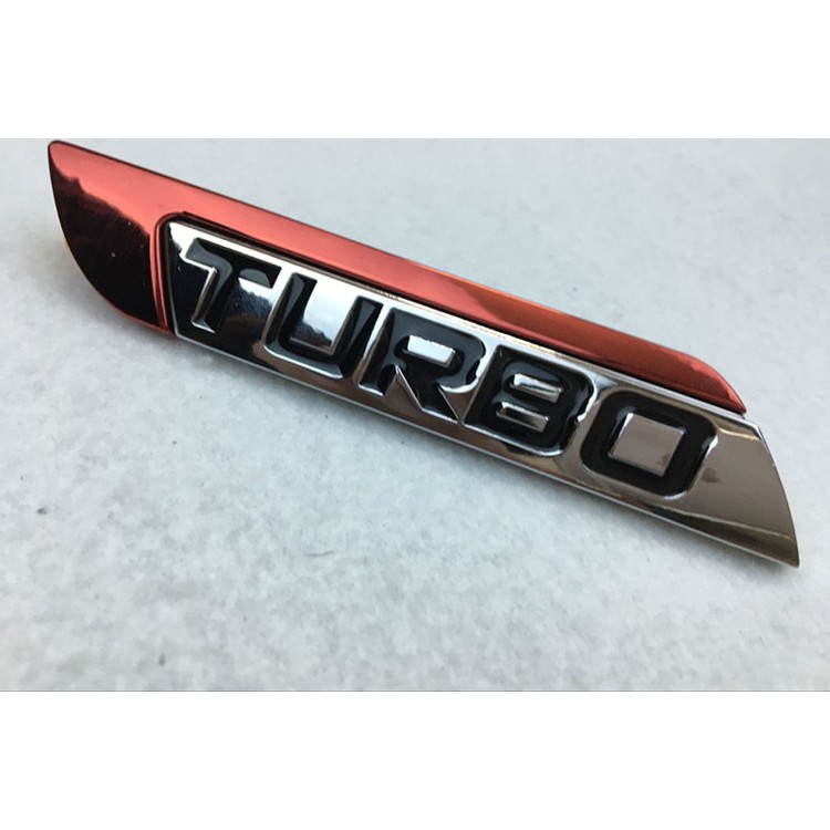 Set 2 miếng dán logo xe hơi 3D bằng kim loại sang trọng