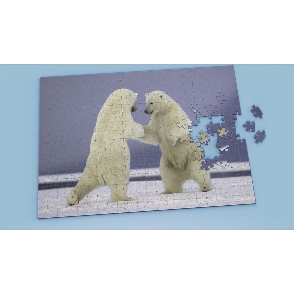Tranh ghép hình POLAR BEAR - Mẫu 16 - Nhận in theo yêu cầu