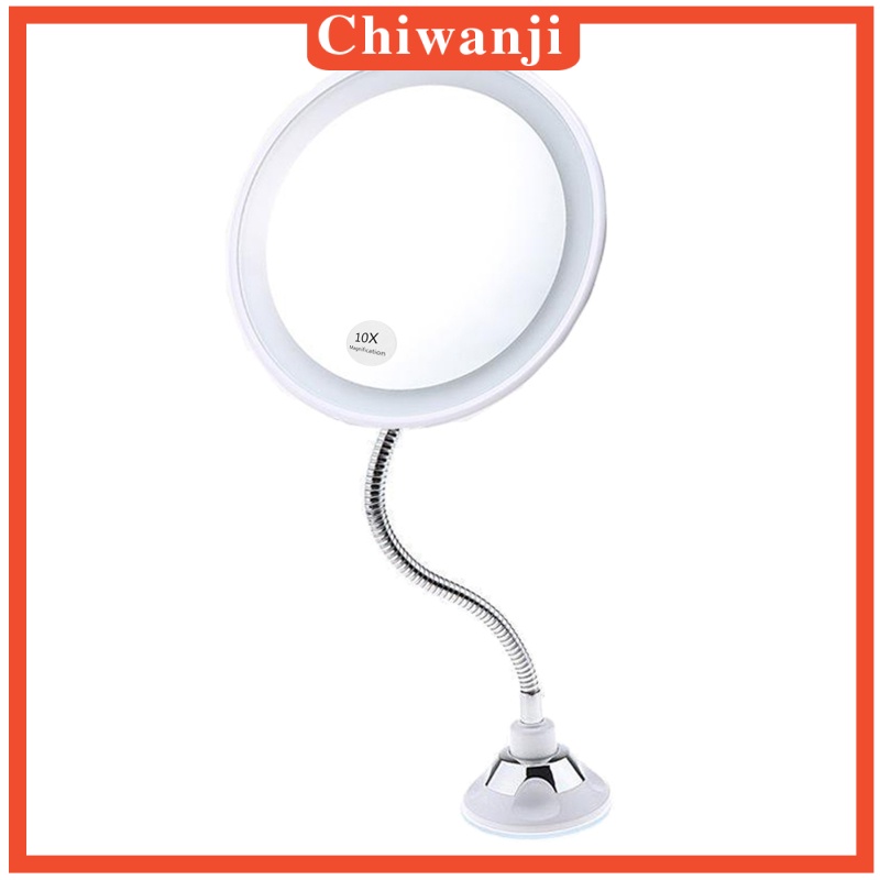 [CHIWANJI] 5x10X Magnifying Makeup Mirror Magnification LED Light Cosmetic Mirror Style 2