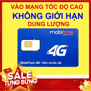 Sim Mobifone 4G 1 Năm, Sim Vào Mạng Không Giới Hạn Dung Lượng