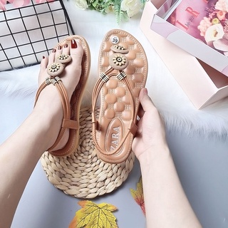 Sandal xỏ ngón nữ đi chơi, đi biển, đi học phong cách vintage mang êm chân, đi mưa thoải mái
