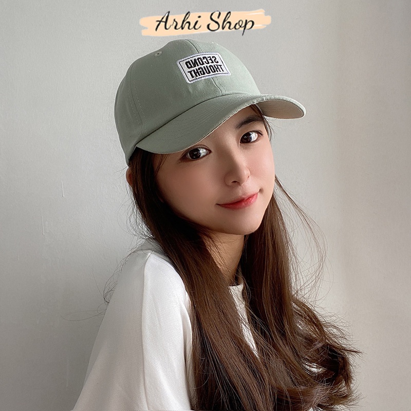 Mũ Lưỡi Trai Nam Nữ Unisex Họa Tiết Thêu Chữ Nón Kết Phong Cách Ulzzang Hàn Quốc