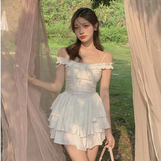Đầm Trễ Vai Ôm Dáng Xinh Xắn Theo Phong Cách Mùa Hè