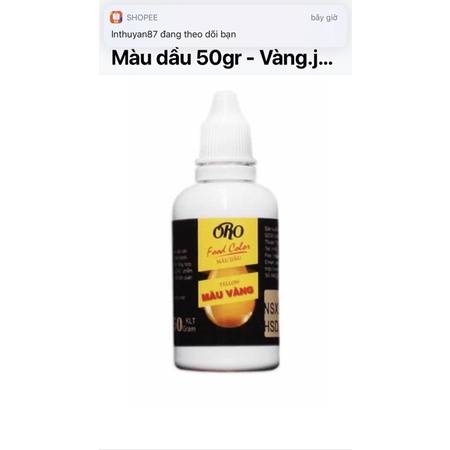 MẦU DẦU ORO 50g