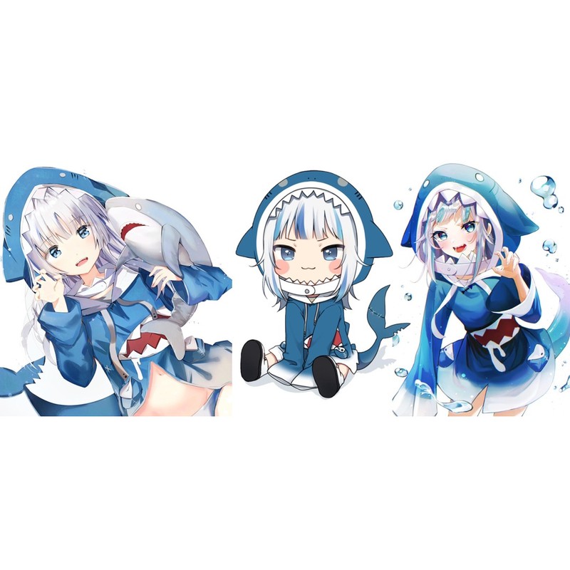 cốc Gawr Gura-Hololive vtuber / cốc in hình vtuber Gawr Gura-Hololive