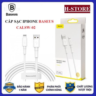 Cáp sạc lightning Baseus CALSW-02 dành cho Iphone/Ipad dài 1m max 2.4A