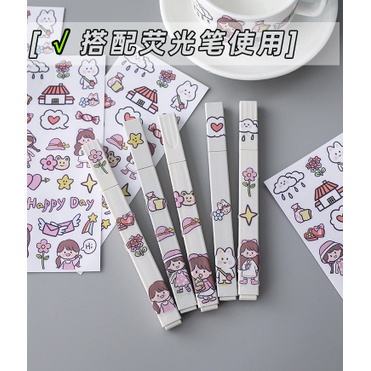 Sticker DIY Dán Trang Trí Thủ Công Cho Điện Thoại/Nhật Ký Đáng Yêu - MyNa Mart