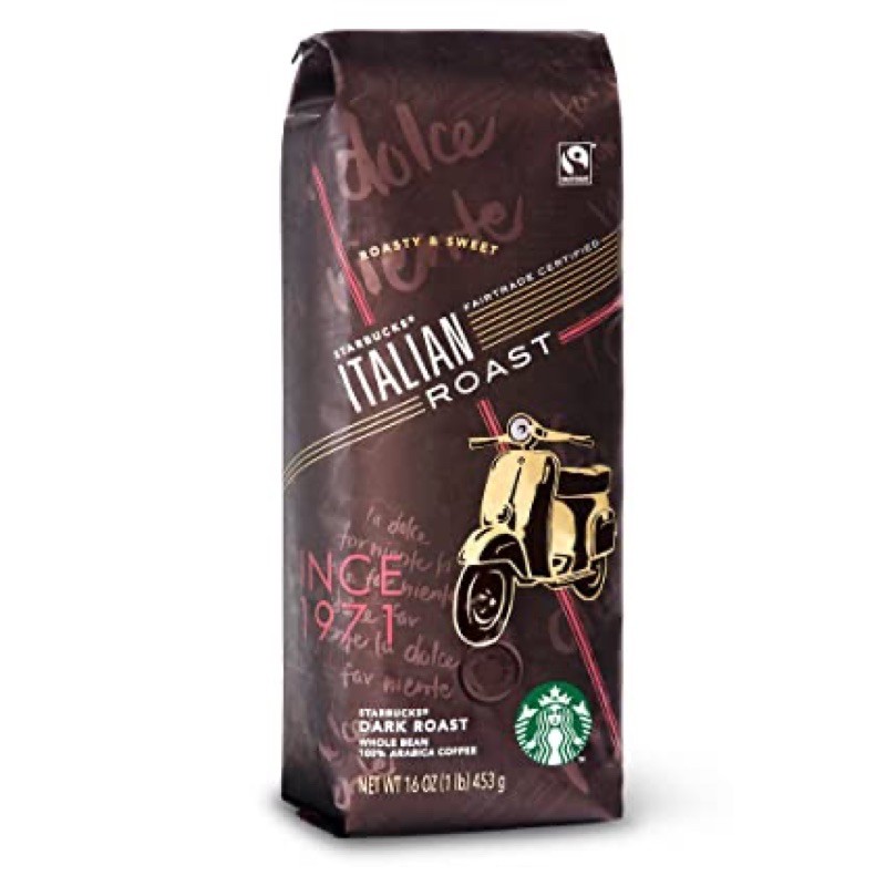 Cà phê hạt Italian Roast Starbucks 250G (100% arabica)
