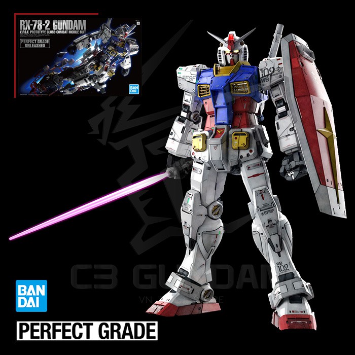 MÔ HÌNH GUNDAM BANDAI PG 1/60 GUNDAM RX-78-2 UNLEASHED
