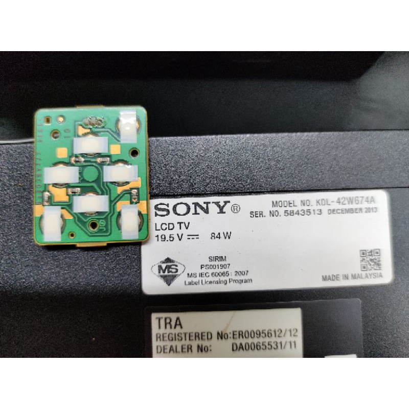 Cum phím khiển tivi sony KDL 42W674A