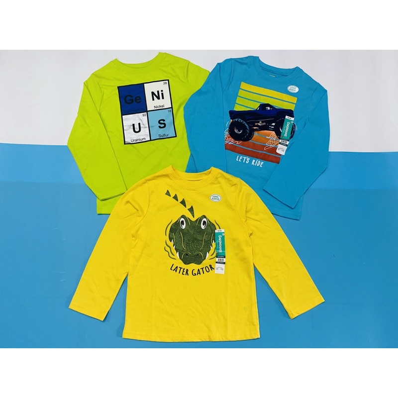 Áo tay dài bé trai hoạ tiết xuất xịn Pla.ce và Garanimals