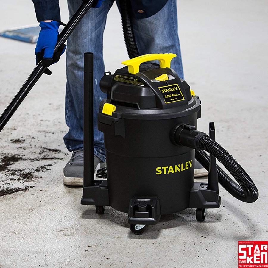 Máy hút bụi công nghiệp 5.5 HP khô và ướt, thổi Stanley 23Lít USA - SL19417P-6A (Mới 2022)- Chính hãng