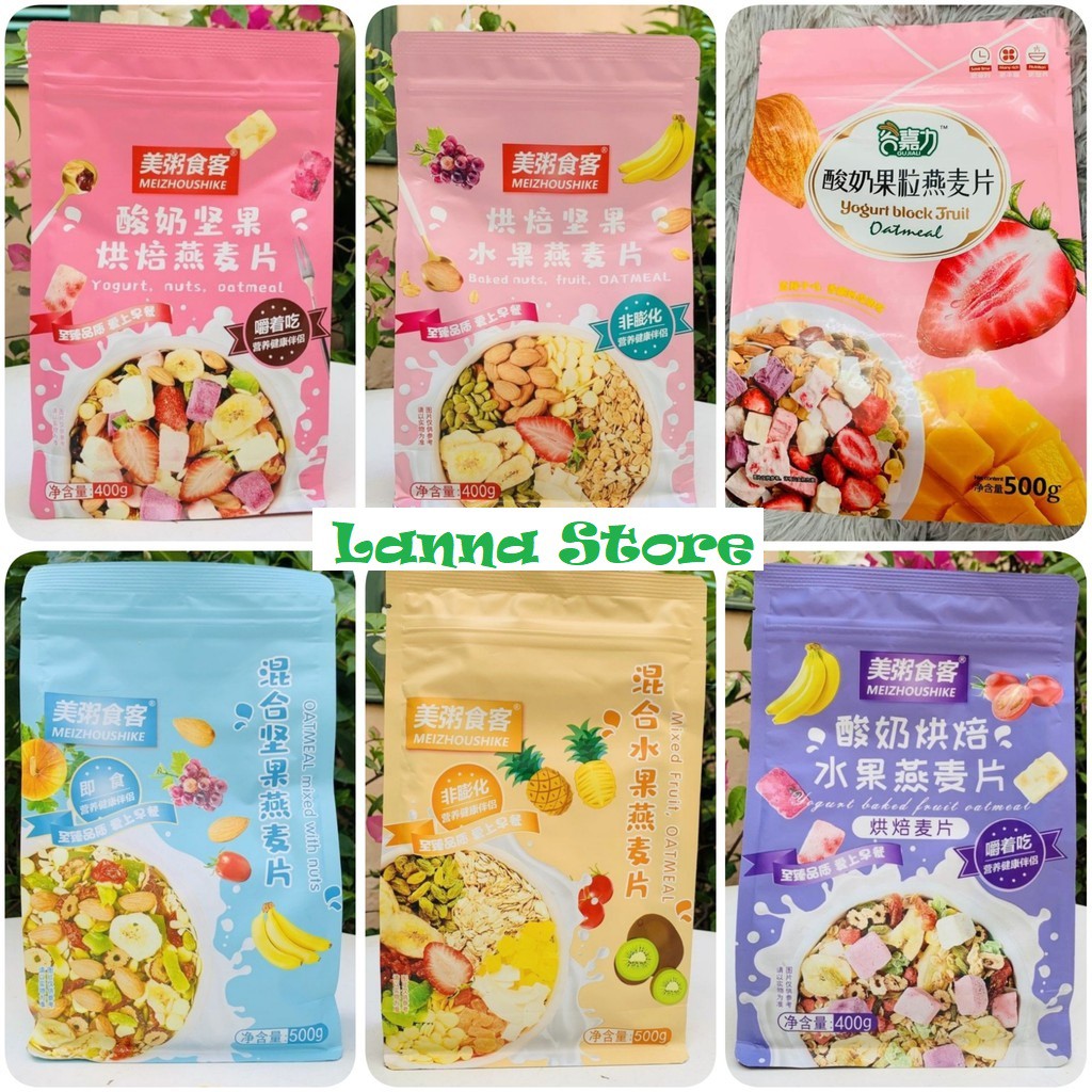 [20 Loại] Ngũ cốc sữa chua mix hạt, hoa quả YOGURT FRUIT OATMEAL ngon tuyệt | BigBuy360 - bigbuy360.vn