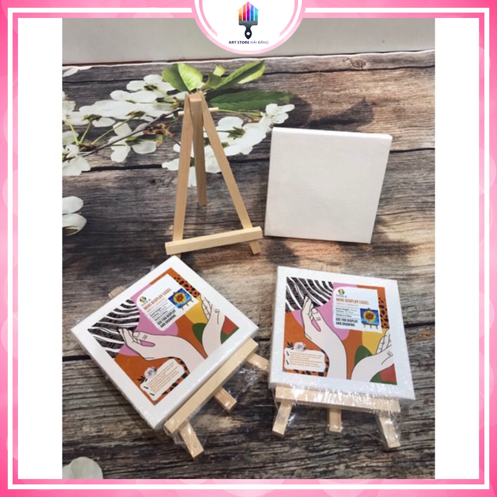 Toan canvas vải Bố vẽ Tranh kèm giá đỡ 🌈 sơn dầu❤️acrylic🌈 decor 10-10cm chắc chắn, bền đẹp