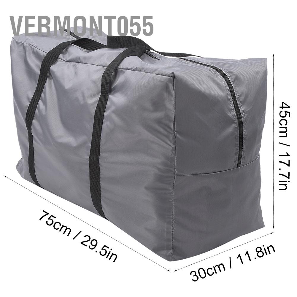 Vermont055 Large Foldable Storage Carry Bag Handbag Accessory for Canoeing Inflatable Boat Gray