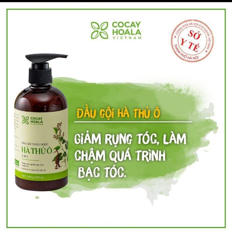 Dầu gội Hà Thủ Ô 2in1 chính hãng Cỏ Cây Hoa Lá 300ml