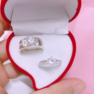 NHẪN ĐÔI NHẪN CẶP BẠC TA GẮN ĐÁ SIÊU SANG CHẢNH - NHẪN CẶP BIBI SILVER