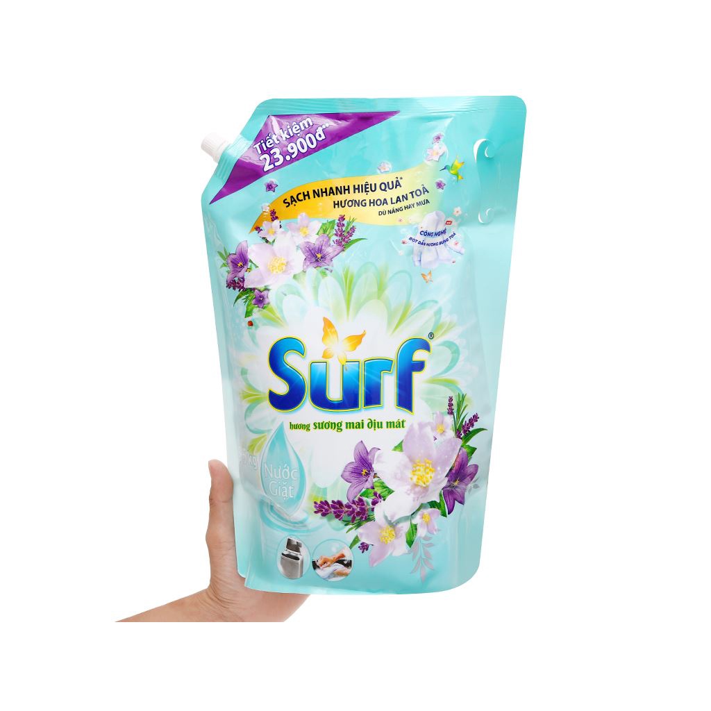 Nước giặt Surf hương sương mai dịu mát túi 3.5kg