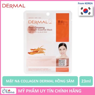[Cực Hot] Mặt Nạ Dermal Collagen Dưỡng Da Tinh chất Hồng Sâm - Hàn Quốc